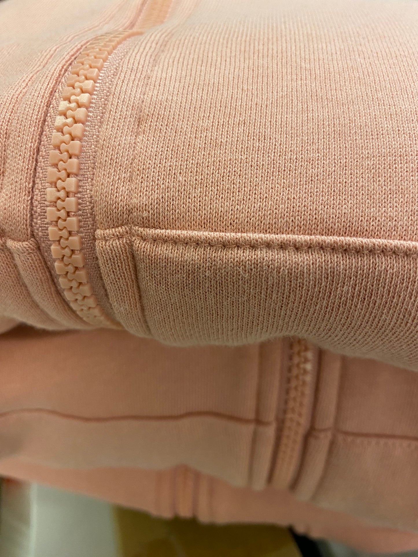 Terra & Sky Size 5X Plus Zip Front Hoodie in Light Orange