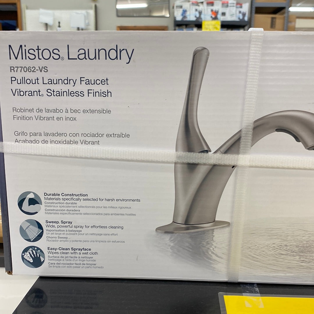 KOHLER Mistos Pullout Laundry Faucet in Vibrant Stainless