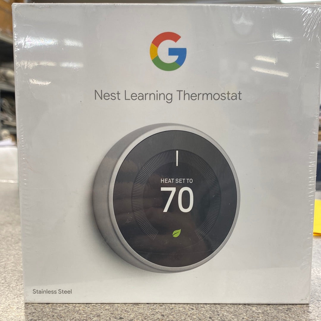 Google
Nest Learning Thermostat - Smart Wi-Fi Thermostat -
Stainless Steel