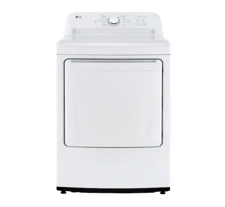 LG 7.3 Cu.Ft. Vented Electric Dryer in White with Sensor Dry Technology