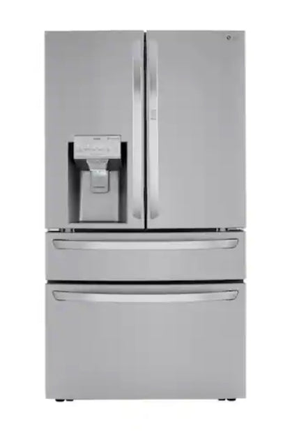 LG Craft Ice Smart WiFi Enabled 27.8-cu ft 4-Door Smart French Door Refrigerator with Dual Ice Maker (Fingerprint Resistant) ENERGY STAR