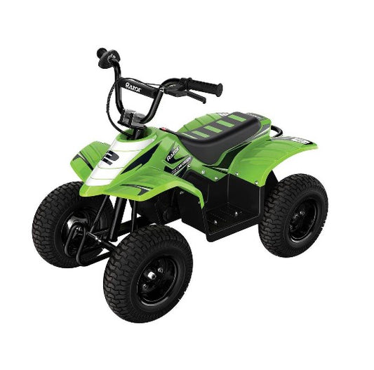 Razor 24V Dirt Quad SX
McGrath Powered Ride-on - Green: Steel Frame, 8 MPH, 120 Lb Capacity