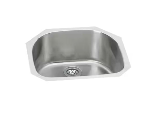 Elkay
Signature Plus 24 in.
Undermount Single Bowl 18-Gauge Stainless Steel Kitchen
Sink Only